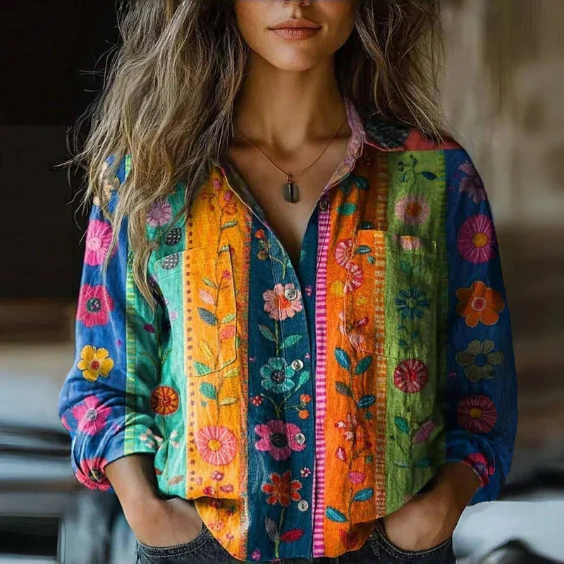 Women's Bohemian Vintage Blouse | Free-Spirited Style with a Timeless Soul