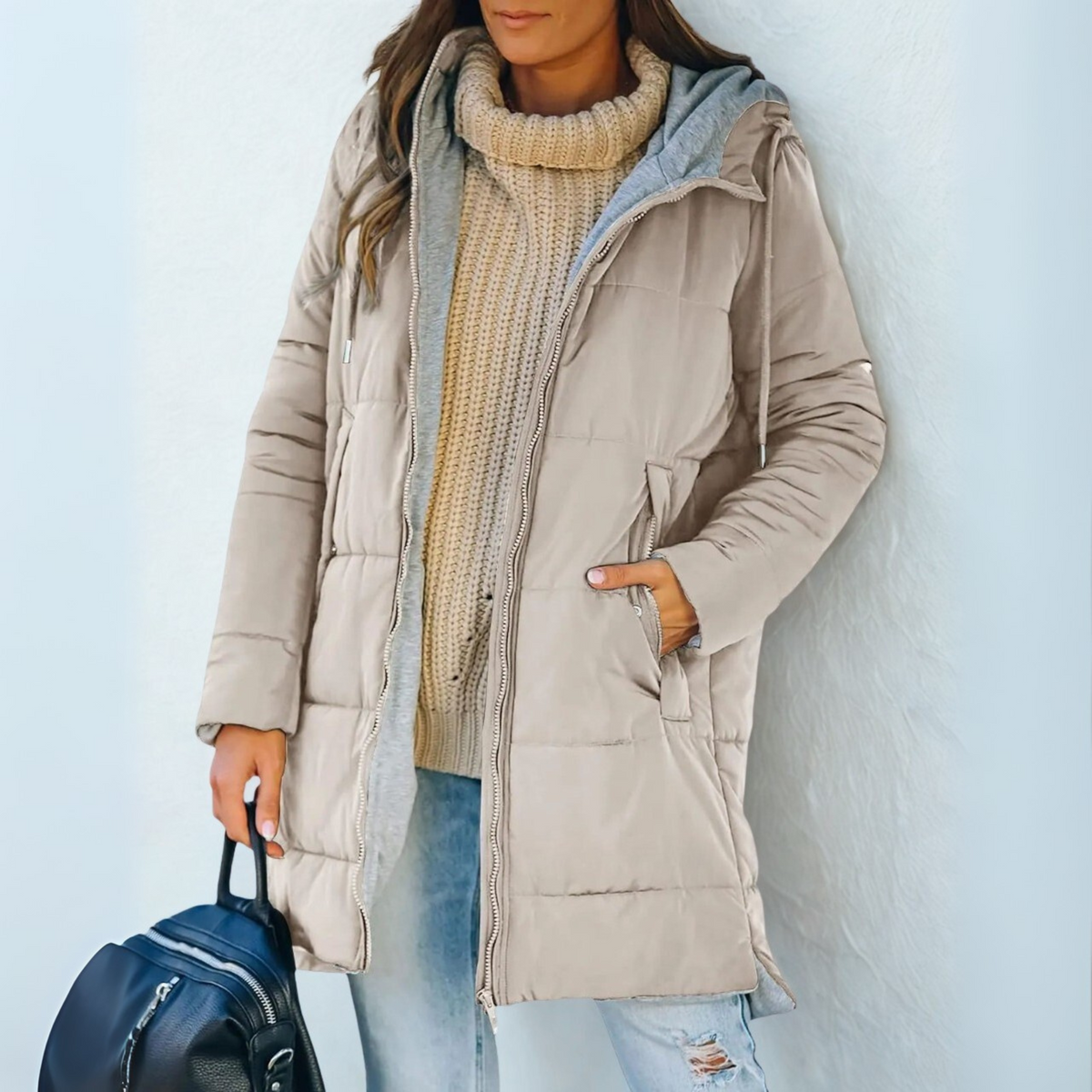 Ainsley™ | Casual Hooded Puffer Down Jacket