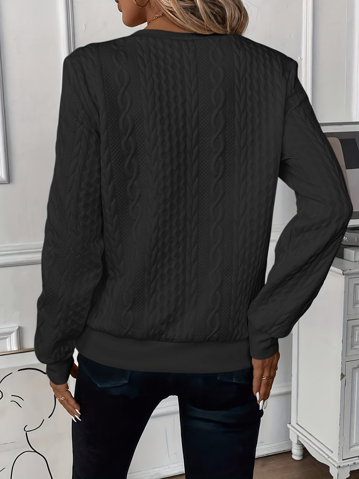 Amalie Cable Zip Sweater