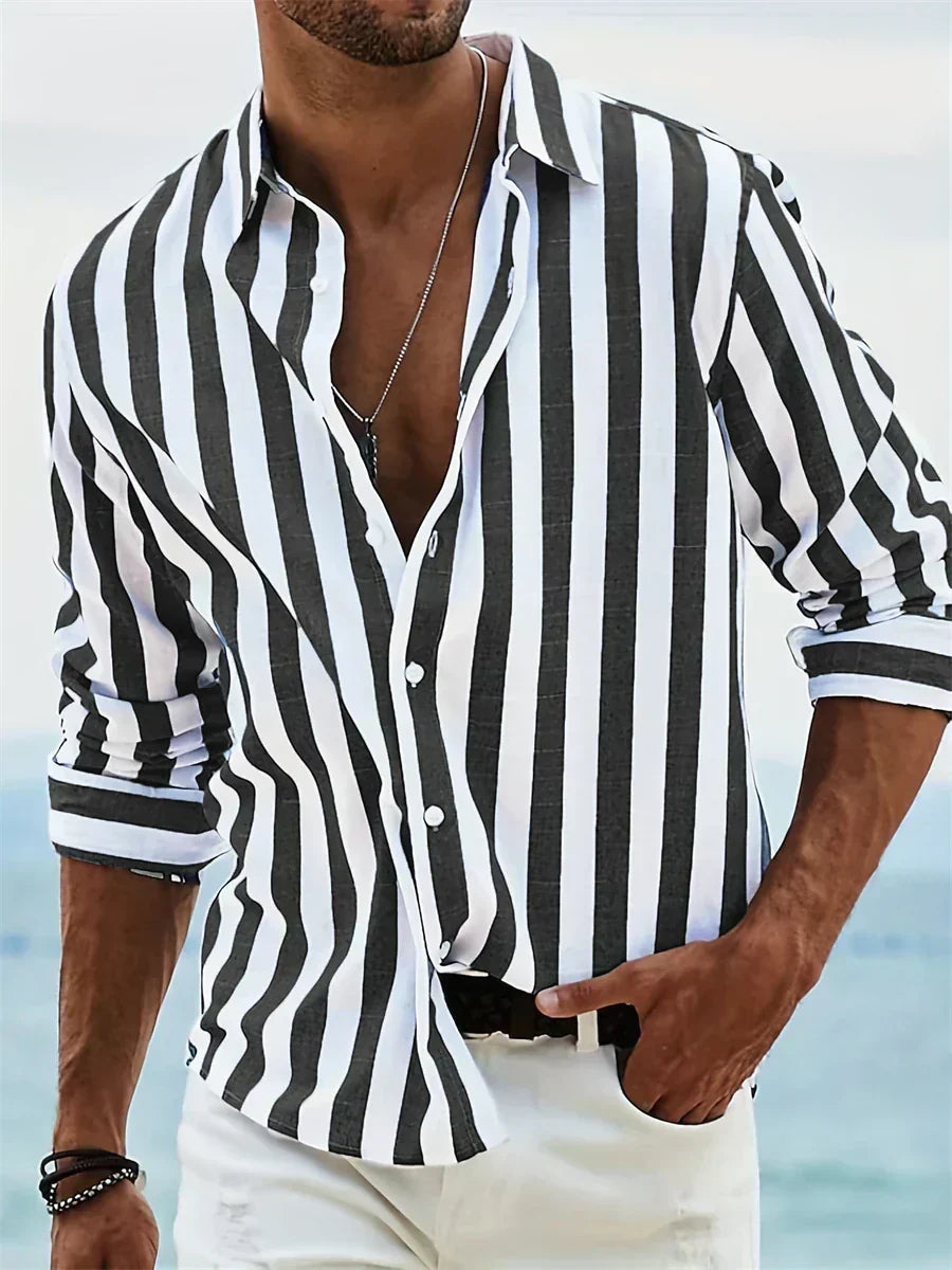 Léonard | Chemise Rayée Été Légère