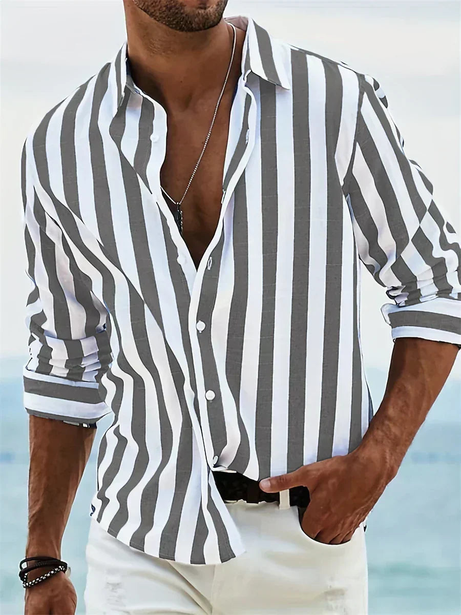 Léonard | Chemise Rayée Été Légère