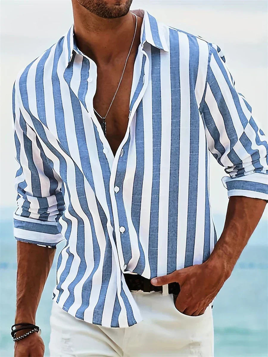 Léonard | Chemise Rayée Été Légère