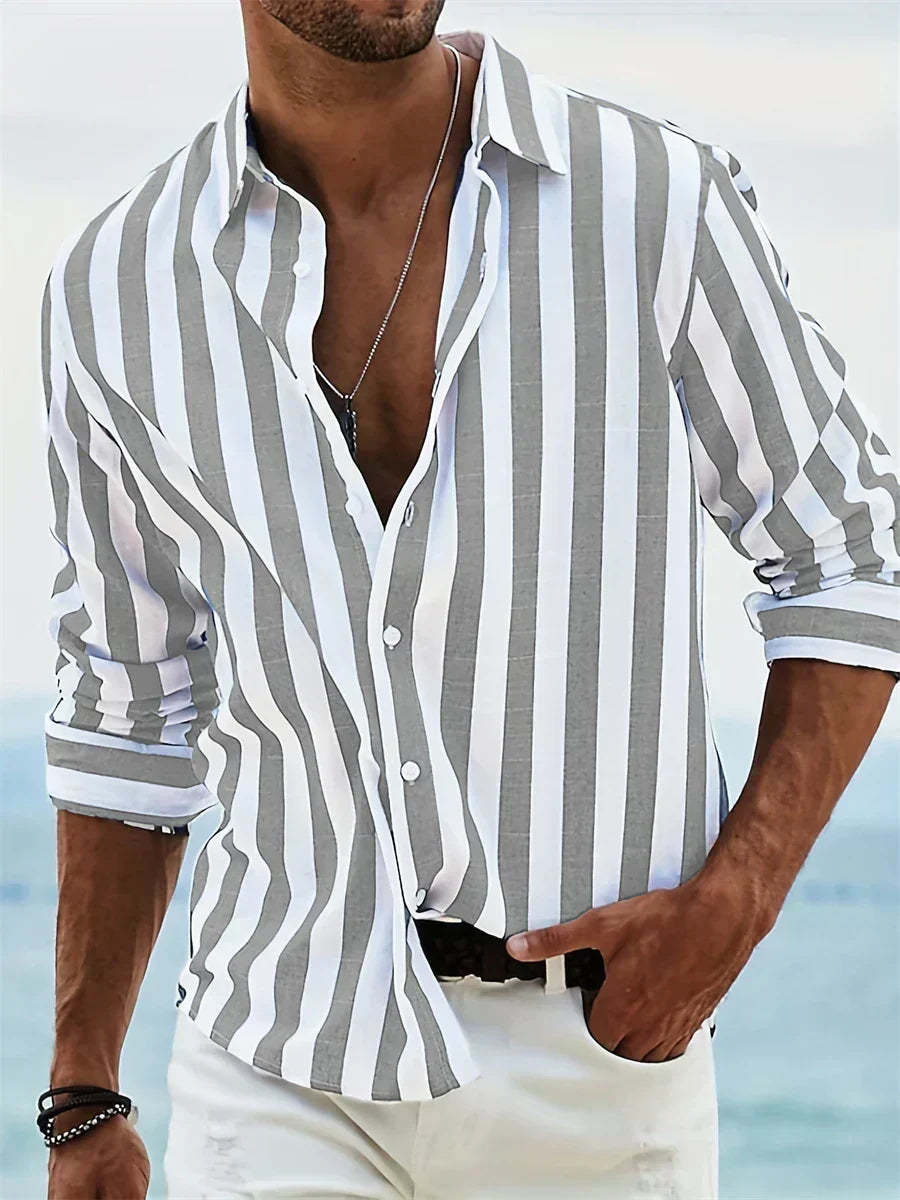 Léonard | Chemise Rayée Été Légère
