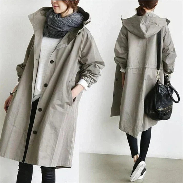 Oprah | Women's Waterproof Hooded Trench Coat