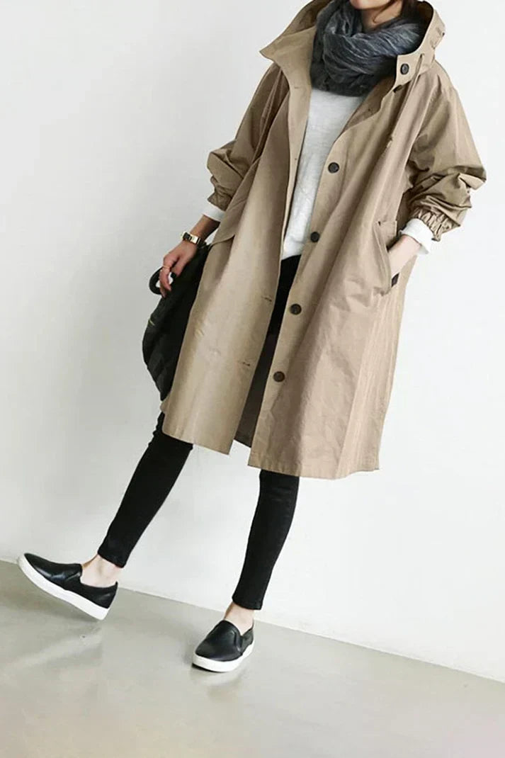 Oprah | Women's Waterproof Hooded Trench Coat