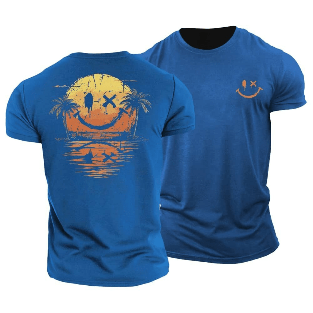 Soleil | T-Shirt Coton Smiley Mer Été