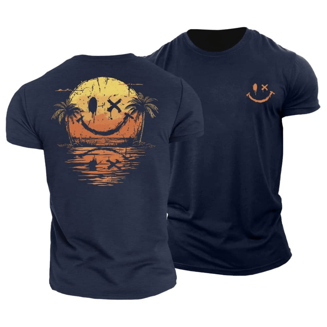 Soleil | T-Shirt Coton Smiley Mer Été