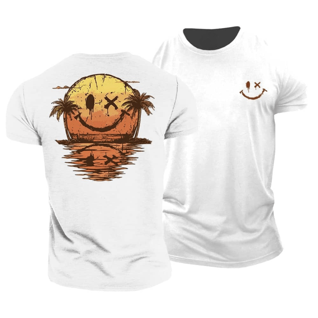 Soleil | T-Shirt Coton Smiley Mer Été