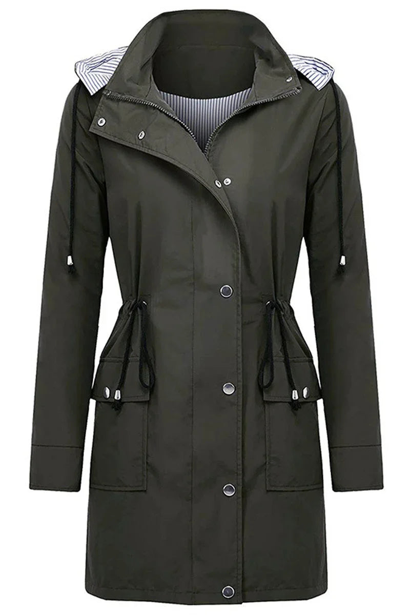 Women's Weatherproof Jacket | Hooded Raincoat Lined