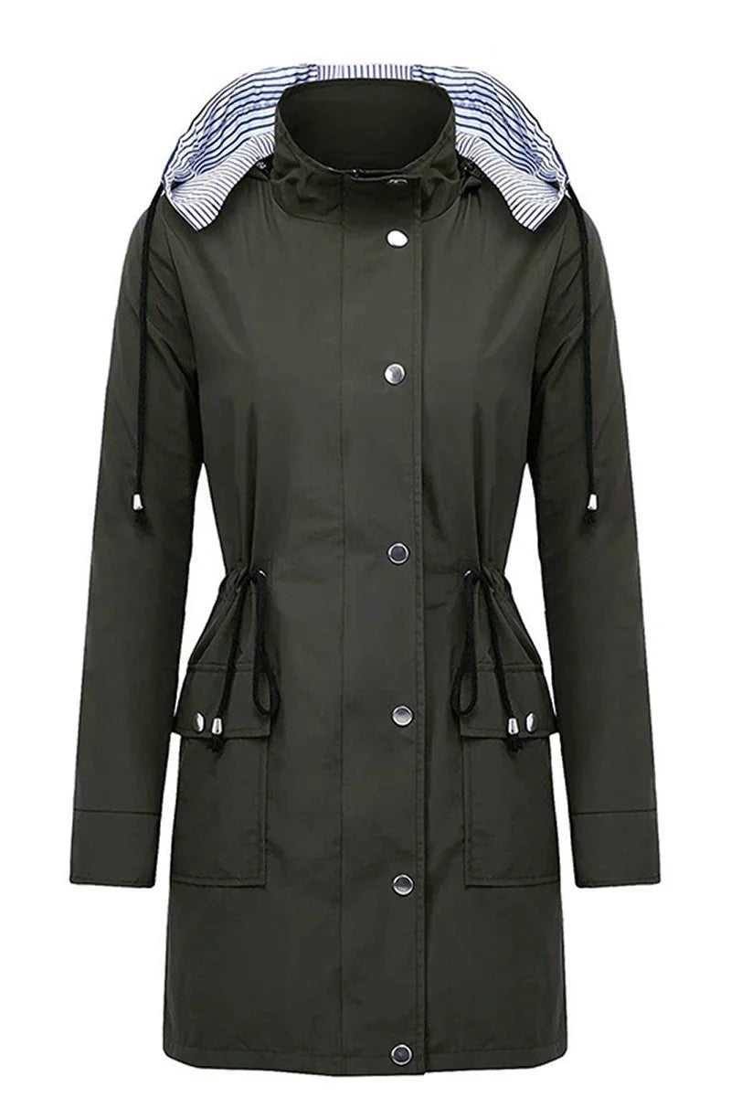 Women's Weatherproof Jacket | Hooded Raincoat Lined