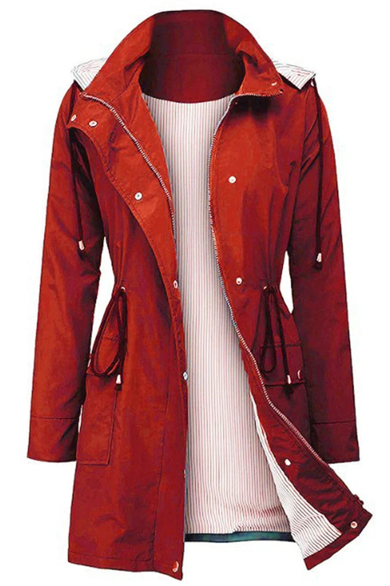 Women's Weatherproof Jacket | Hooded Raincoat Lined