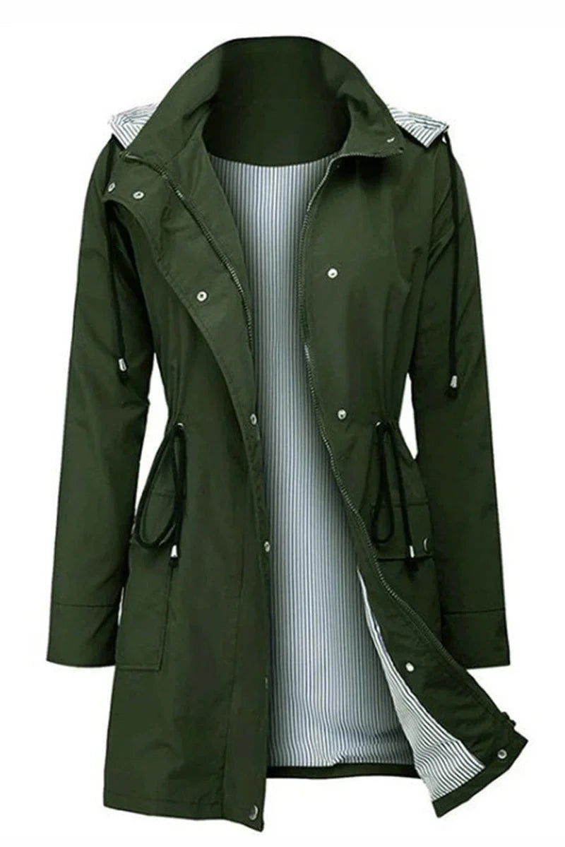 Women's Weatherproof Jacket | Hooded Raincoat Lined